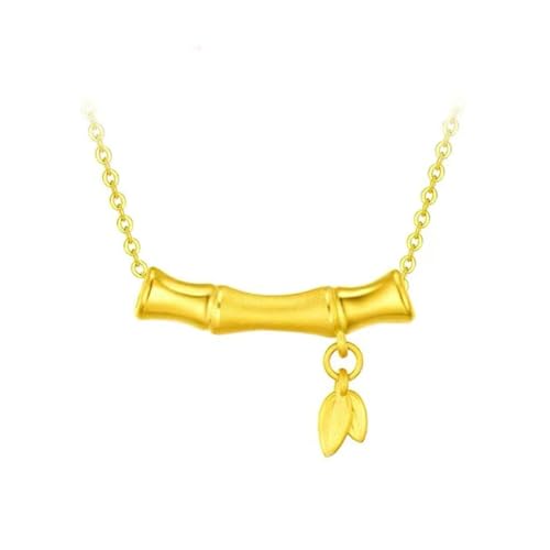Collier dor 24K pour femmes pour mariage et soires habilles pendentif 18 pouces