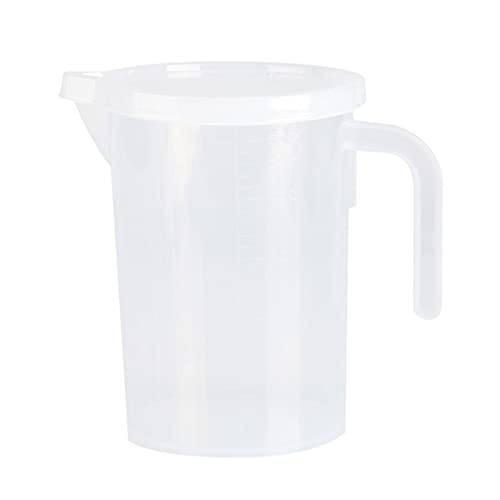 Measuring Jug Clear Plastic Measuring Cups with Lid Kitchen Cooking Baking Accessaries (500ML)