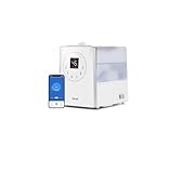 LEVOIT Top-Fill Humidificador 6L para Bebés, Niebla Fría&Caliente con Aromaterapia a 36H y 40-70m², Modo de Sueño Silencioso 25dB, Smart Control Compatible con Alexa y APP, Temporizador, Blanco