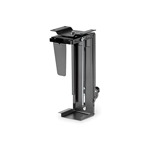 DIGITUS Universal PC Desk Mount Holder with Easy Locking Black Cover