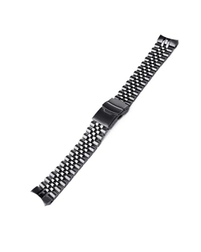 Bracelet 20mm acier inoxydable 316L massif Jubilé premium pour Seiko Alpinist