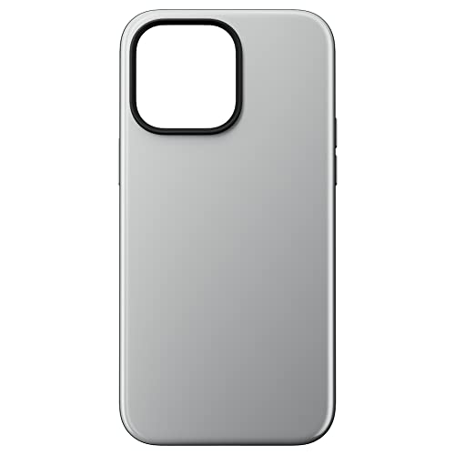 NOMAD Sport Case für iPhone 14 Pro Max | Hülle aus Polycarbonat mit TPE-Bumper | mit glänzender PET-Beschichtung | MagSafe-kompatibel | Grau