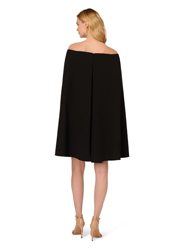 Adrianna Papell Women's Off Shoulder Cape Dress2