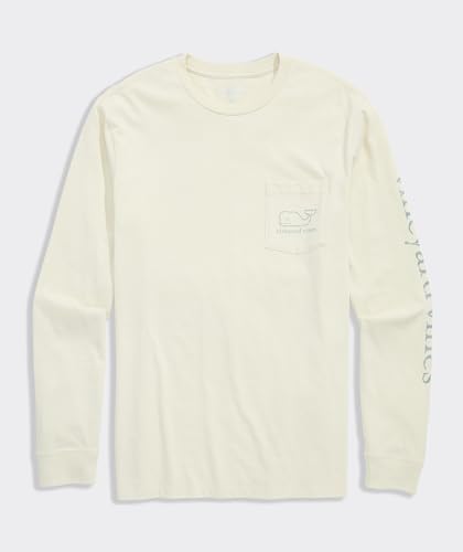 Image of vineyard vines Men's Long Sleeve Vintage Whale Pocket T-Shirt
