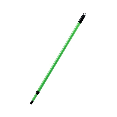 Image of Restaurantware-Handle ONLY: Clean Tek Professional 29.53 Inch Squeegee Handle, 1 Telescopic Stick - Squeegees and Window Strip Washers Sold Separately, 29.52 to 51.18 Inches, Green Aluminum Holder