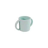 Miniland Vaso de Aprendizaje Bebé con Asas (250ml) | Taza Entrenamiento Higiénica Cero Moho Sin Válvulas | Fomenta Desarrollo Oral (BLW) | Apto Lavavajillas y Microondas | +6 Meses | (Mint)