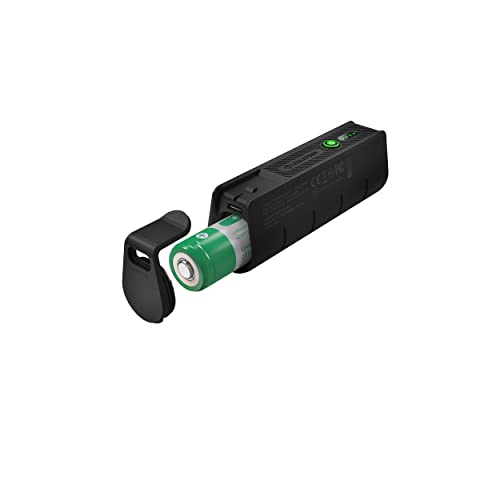 Ledlenser Flex5 Batería Externa y Cargador para Exteriores con USB-C, batería de Litio extraíble de Tipo 21700, Tiempo de Carga Corto, Carcasa Robusta, protección IP65 Frente al Polvo, el Agua
