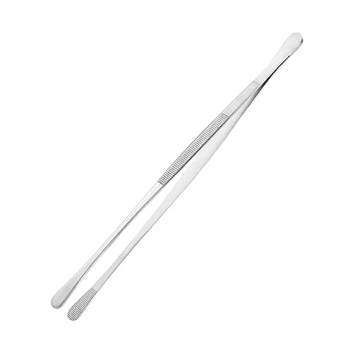 Pinzas para Fuego, Pinzas de 12 Pulgadas con Buenos agarres, Agarre Resistente al Calor, Clips de Barbacoa Ligeros, Clip de Mango de Barbacoa de Acero Inoxidable, cortadora de Alimentos para