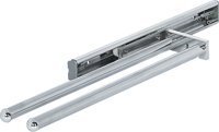 BSM Marketing Pull Out Kitchen Towel Rail 2-Arm System Polished Chrome 330mm