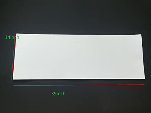 Labzhang White EVA Foam Cosplay, 1 Piece of 6mm Craft Foam,Cosplay Foam, 14" x 39" Ultra-high Density 80 kg/m3 EVA Foam Sheets