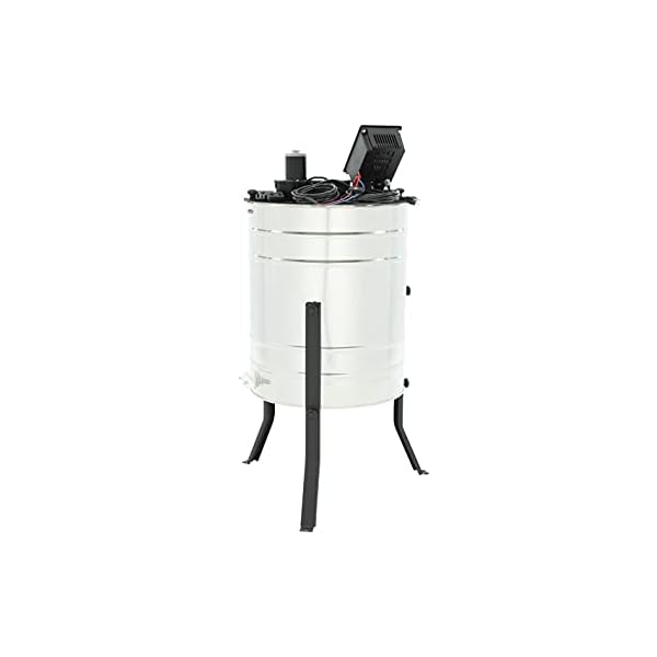 LYSON 4-Waben Honigschleuder Diagonalschleuder Ã600 mit elektrischem Antrieb Honeyextractor Tangentialschleuder fÃ¼r 4 RÃ¤hmchen Universal Edelstahl Imkerei BienenzÃ¼chter ZubehÃ¶r BASIC LINE – Bild 3