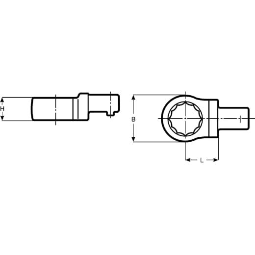 Embout polygonal 9x12 13mm Bahco 7309-2-13 clé dynamométrique interchangeable - 3
