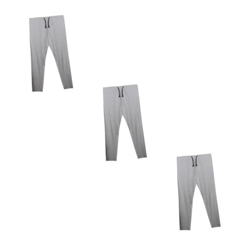 VALICLUD 3 Peças Calças De Pijama Masculinas Pijamas De Algodão Camisas Noturnas Para Homens Calças