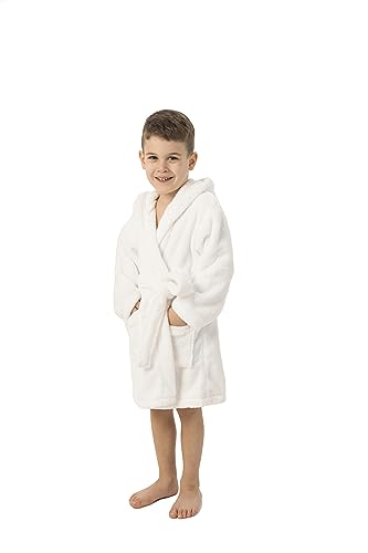 BC BARE COTTON Boys Microfiber Fleece Hooded Robe2