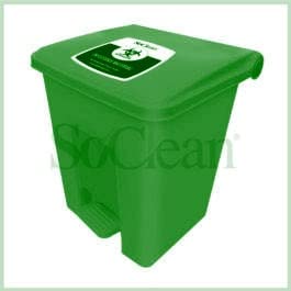 Buy SoClean Bio-Medical Waste bin with Foot Padal (20 Lts. Green ...