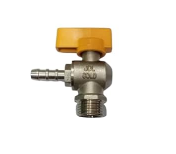 Forged Brass Nozzle Valve, 15mm, 1/2″ L-Type Male Gas – Brass Shut Off for Gas Appliances