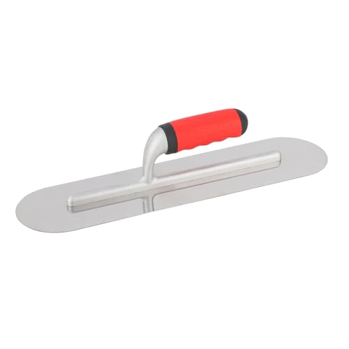 Large Stainless Steel Pool Trowel with Soft Grip Handle