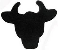 Rodeo Bull Silhouette Antenna Topper