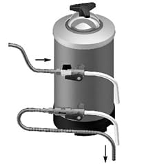 MBH - Descalcificador Profesional 16L con 2 Válvulas para Lavavajillas. Filtro Antical Manual para Cocina Industrial y Hostelería