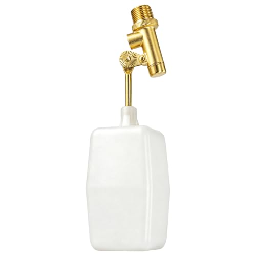 3/8" Vanne Flotteur Niveau Eau Piscine, 125 PSI Remplissage Automatique Débit Réglable, 2.25 GPM pour Piscines Enterrées Étangs Fontaines Réservoirs & Refroidisseur Évaporatif