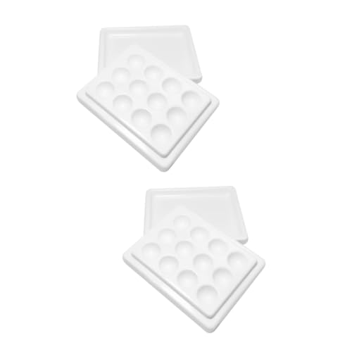 Palette de mélange céramique Healvian de manucure avec couvercle haut de gamme