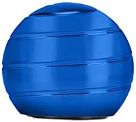 CaLeQi Desktop Ball Transfer Gyro Aluminum Alloy Kinetic Desk Toy Stress Relief Office Executive Gadgets Metal Ball Full Disassembly Rotary Decompression Toy(Blue, S 38mm Ball)