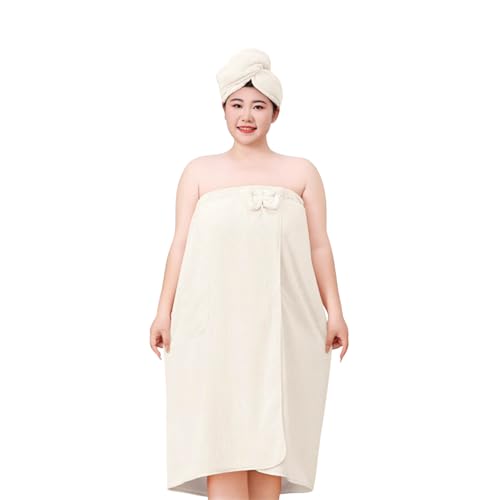 Grand paréo de sauna pour femme - Serviette de sauna réglable - Serviette de bain avec boutons-pression - Peignoir pour sauna, douche, plage, piscine - 80 x...