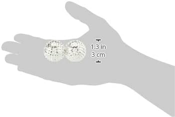 1 Pair Magnetic Hand Palm Massage Needle Massaging Stimulation Balls (Silver)