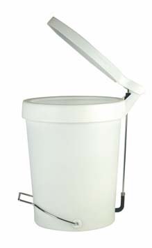 Amazon｜AUTHENTICS ペダル式ダストボックス TIP 15L ホワイト 28-0080