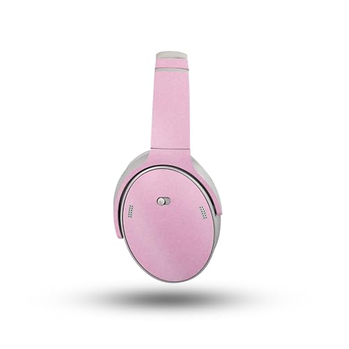 Image of Glossy Glitter Headphone Skin Compatible with Bose QuietComfort Headphones (2023) - Solid Pink - Premium 3M Vinyl Protective Wrap Decal Cover - Easy to Apply | Crafted in The USA by MightySkins