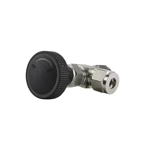Vanne à aiguille 10mm angle droit pour circuit de fluide en atelier