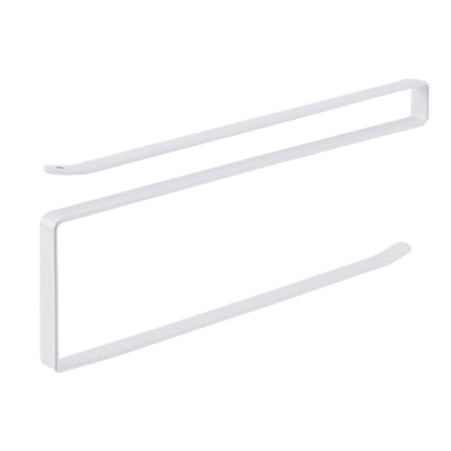 KEQAR 1 Pezzi Porta Rotolo Cucina Senza Forare, Porta Scottex da Parete, Accessori per Cucina e Bagno (Bianco)