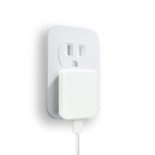 5V 2.1A 2A 1A Flat USB Wall Charger Retractable USB Power Adapter Charging Block 10W 10.5W 5W AC Power Adapter Compatible with iPhone iPad Samsung Tablet Kindle-White-1PCS (10.5W-5V 2.1A)