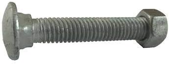 1/4-20 x 3 Hot Dipped Galvanized Carriage Bolt w/Nuts, Grade A, Full Thread, Quantity 100 - by Fastener Depot, LLC