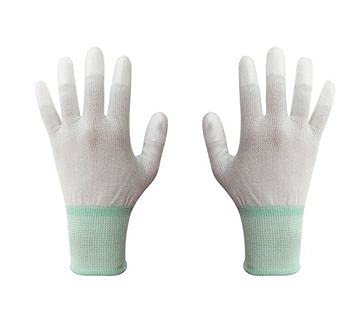 Aadvay Enterprises [Pack of 1] Antistatic Safe PU Finger Coated,Top Fit Hand Gloves (B096YK2BX9) Amazon Price History, Amazon Price Tracker