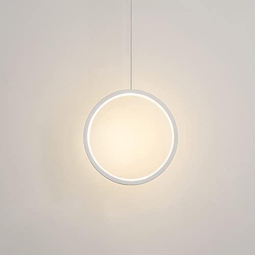 Chandelier minimalista de cocina e isla de comedor con luz LED