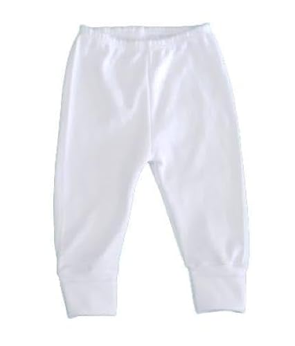 Kit 5 Peças Mijão Pé Reversivel Bebe Branco Tamanhos RN P M G GG (Branco)