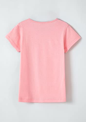 Blusa Infantil Menina Manga Curta Com Estampa Tam 1 A 16 - Rosa 010
