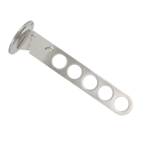 Perchero ajustable Zerodeko de acero inoxidable con 5 ganchos 2