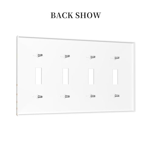 Decorative Light Switch Plate Covers Bohemian Gold Sun Moon Phase Arch 4 Gang Light Switch Cover Plate Quad Toggle Wall Plate Switch Plate Cover for Bedroom Home Decor