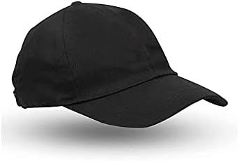 Yanek Plain Classic & Adjustable Baseball Cap for Unisex, Black