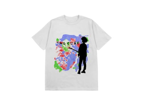 The Cure Official Merch Boys Dont Cry Silhouette Tee White Large