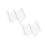 iplusmile 2 Stück Acryl Handtaschen und Geldbörsenhalter Transparentes Doppelstöckiges Aufbewahrungsregal Platzsparender Organizer für Schmuck und Brillen Stabiles Präsentationsständer