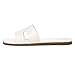 KIDMI Women's Dressy Flat Sandals, Comfortable Slip On Summer Slides, Fashion Open Toe Casual Sandals, White 7