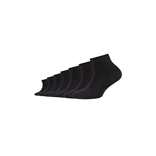 Camano Jungen 9302 Füßlinge, Schwarz (Black 0005), 31-34 (7er Pack)