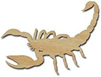 Scorpion Shape Unfinished Wood Cutouts Variety of Sizes Artistic gKET Craft Supply (8 inch 1 Piece)