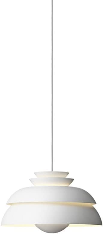 Suspension moderne minimaliste blanche luminaire réglable pour éviter éblouissement cuisine