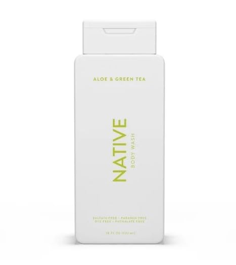 GenericNative Body Wash With Aloe & Green Tea, Sulfate-Free, Paraben-Free, for Men and Women 18 oz - (pack 1).