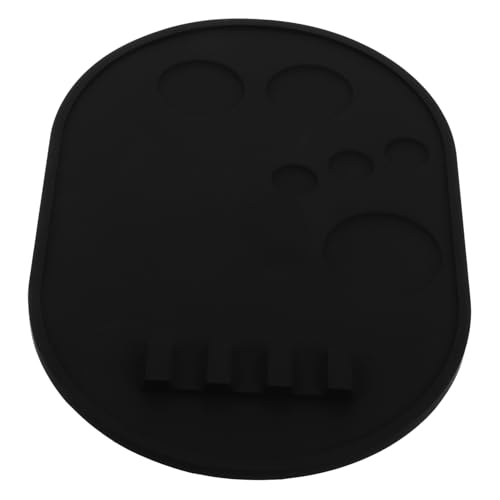 Beaupretty Paleta De Maquillaje Paleta De Pintura Paleta De Mezcla Alfombra De Limpieza De Cepillos Paleta Para Mezclar Maquillaje Paletas De Maquillaje Paleta De Silicona Black Gel De Sílice