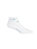 Icebreaker Damen Merino Run+ Light Mini, Damen, sportliche Strümpfe, Run+ Light Mini, Weiß/Wasserfall, Large